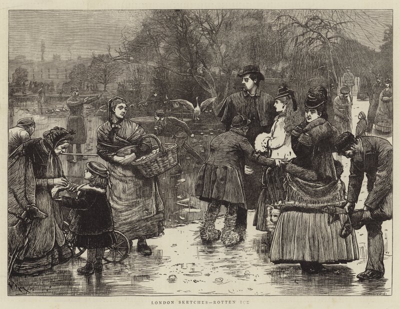 Londoner Skizzen, faules Eis von Robert Walker Macbeth