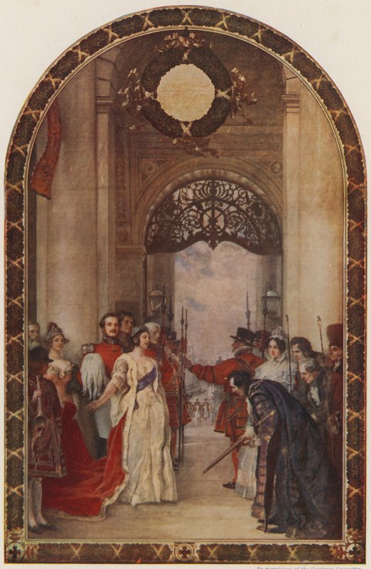 Eröffnung der Royal Exchange durch Königin Victoria, London, 1844 von Robert Walker Macbeth