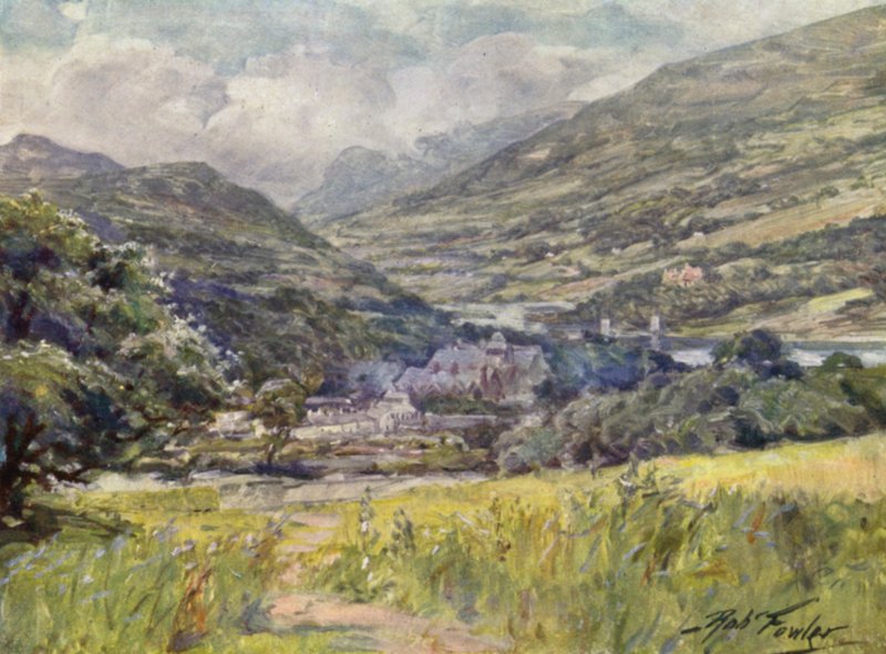 Boddnant Hall, Conway-Tal von Robert (after) Fowler