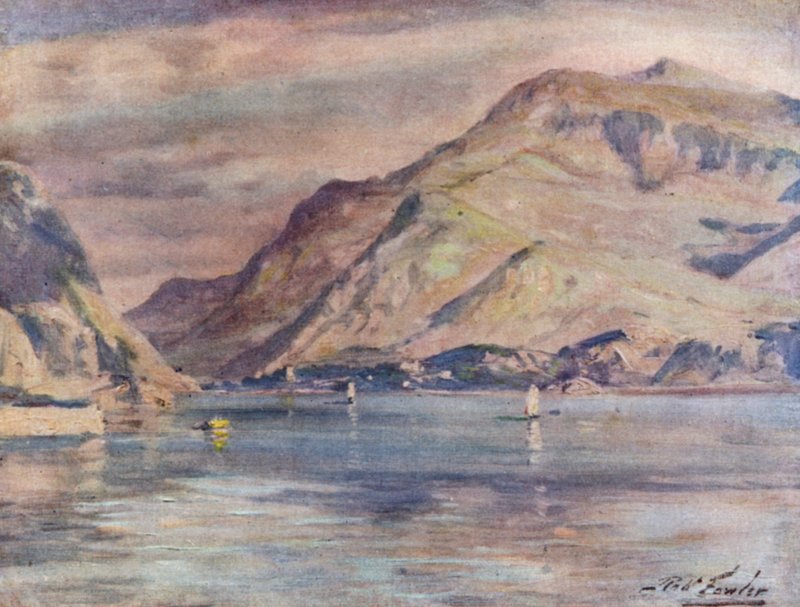 Snowdon von Cwm-y-Glo von Robert (after) Fowler
