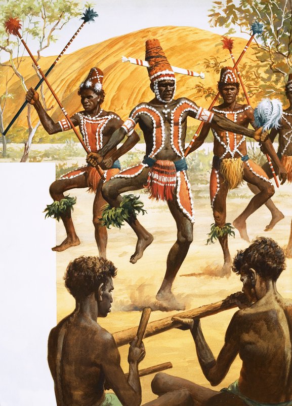 Aborigine-Tanz von Robert Brook