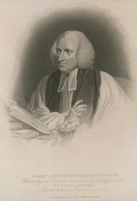 Porträt von Robert Lowth von Robert Edge Pine