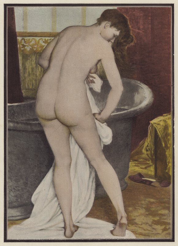 Frau beim Baden von Robert Fleury