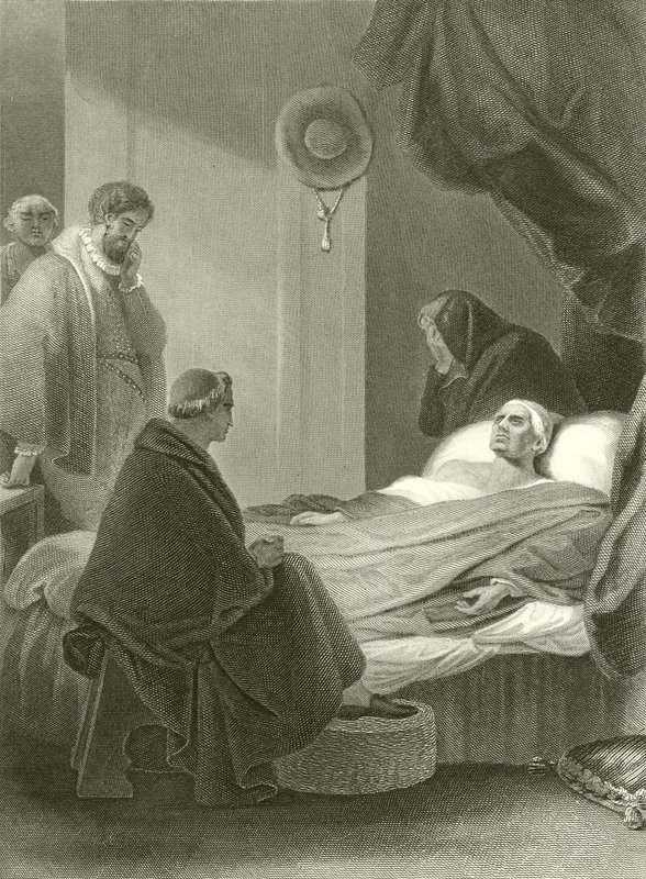 Der Tod von Kardinal Wolsey von Robert Smirke