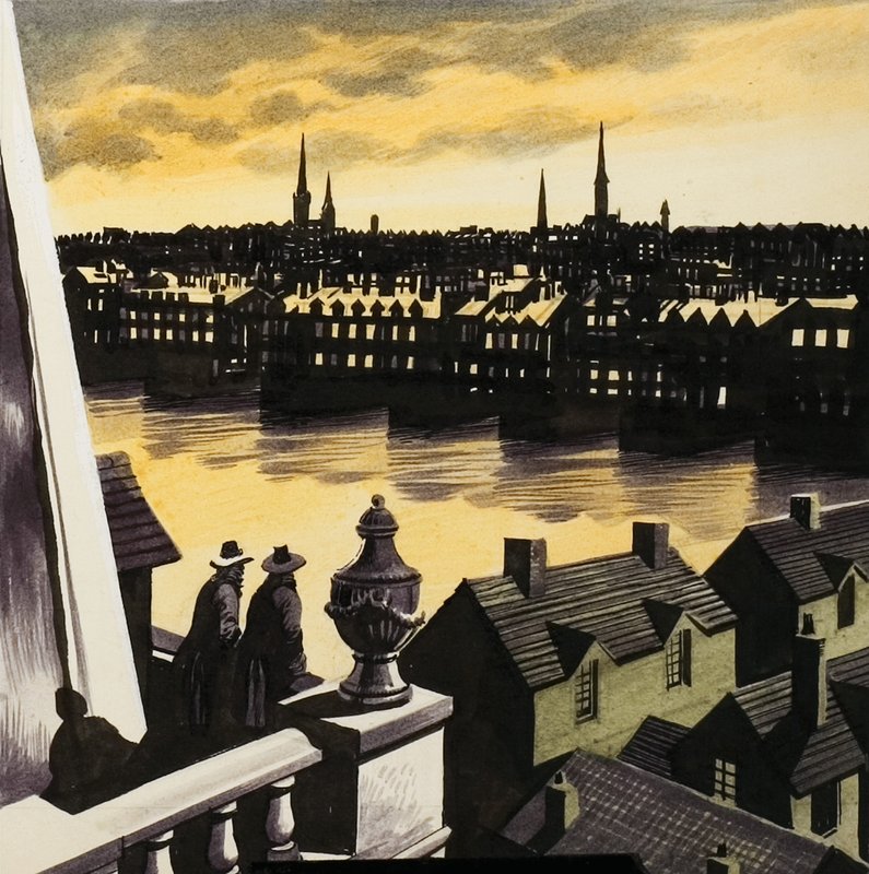 Großes Feuer von London von Ron Embleton