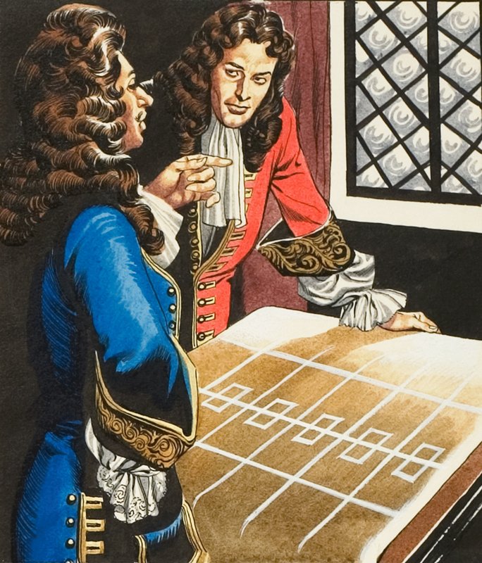 Großes Feuer von London von Ron Embleton