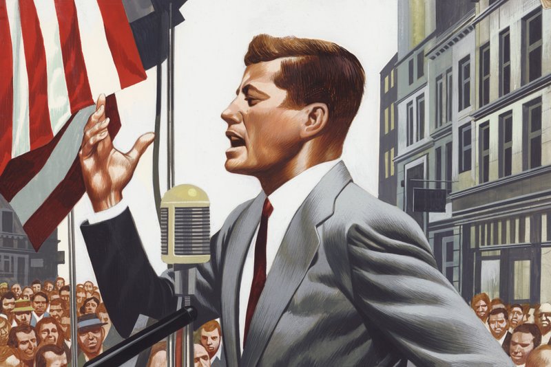 John Kennedy spricht von Ron Embleton