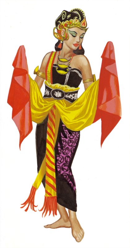 Mata Hari tanzt von Ron Embleton