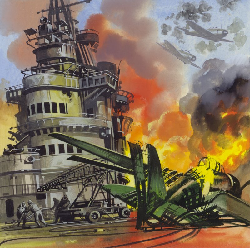 Die Schlacht von Midway von Ron Embleton