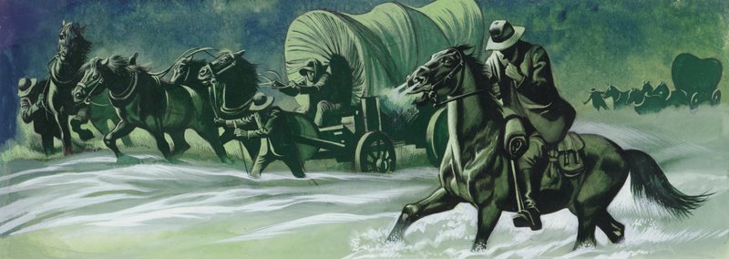 Winterwagenzug von Ron Embleton