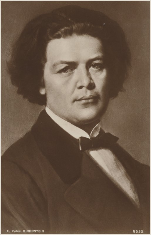 Porträt von Anton Rubinstein von Russian School