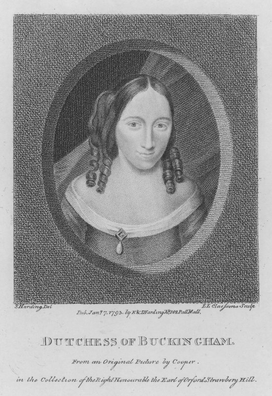 Herzogin von Buckingham (Stich) von S. (after) Harding