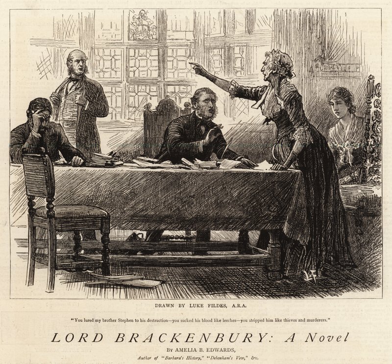 Lord Brackenbury, ein Roman von Samuel Luke Fildes