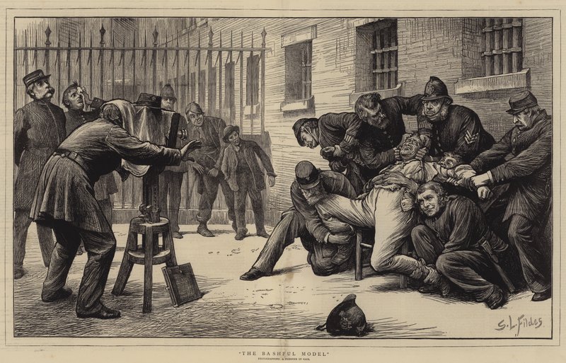 Das schüchterne Modell von Samuel Luke Fildes