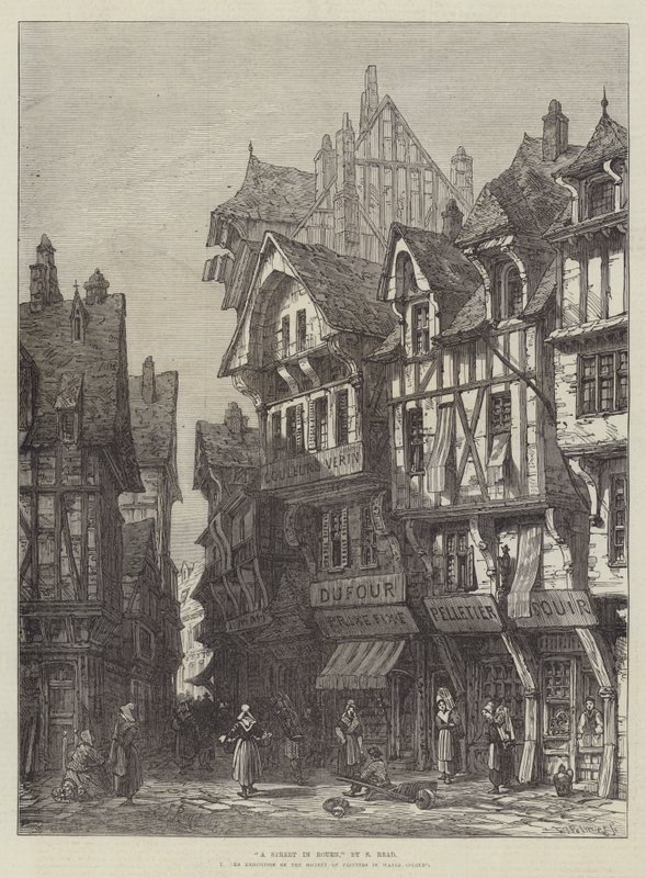 Eine Straße in Rouen von Samuel Read