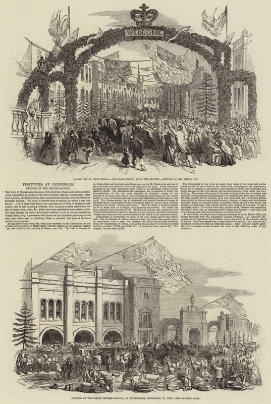 Feierlichkeiten in Chippenham, Eröffnung des Käsemarktes von Samuel Read