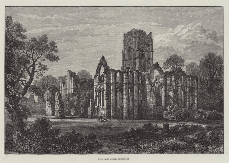 Fountains Abbey, Yorkshire von Samuel Read