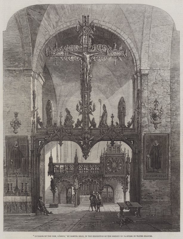 Innenraum des Doms, Lübeck von Samuel Read