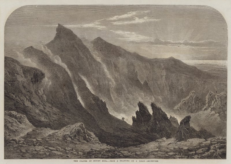 Der Krater des Ätna von Samuel Read