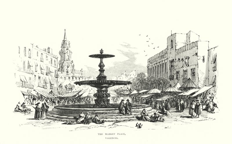 Der Marktplatz, Valencia von Samuel Read