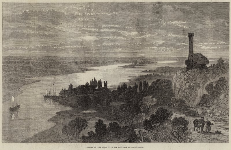 Tal der Loire mit der Lanterne de Rochecorbon von Samuel Read