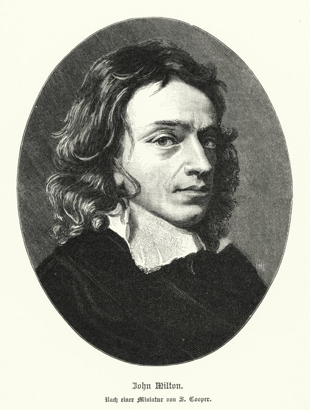 John Milton, englischer Dichter von Samuel (after) Cooper