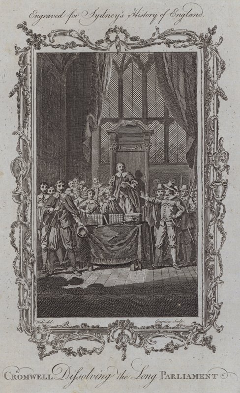 Cromwell löst das Lange Parlament auf von Samuel (after) Wale