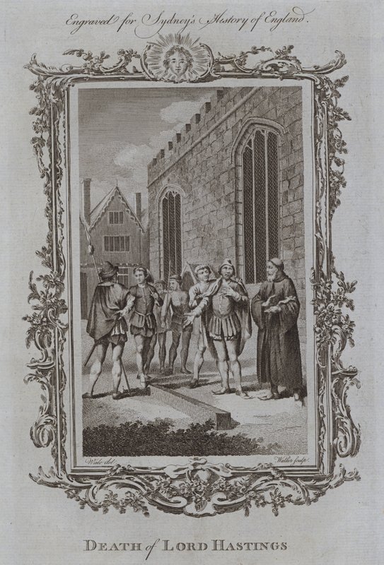 Tod von Lord Hastings (Gravur) von Samuel (after) Wale