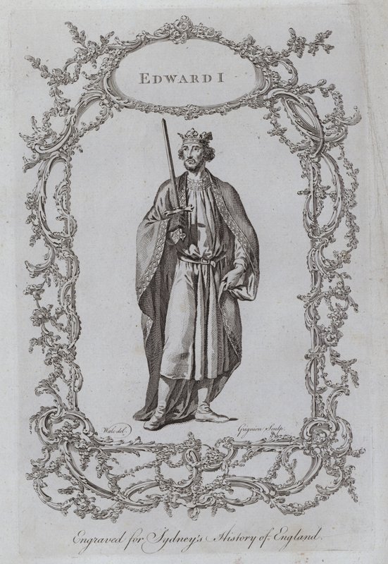 Eduard I. (Gravur) von Samuel (after) Wale