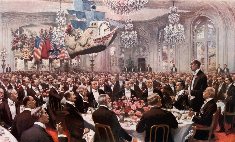 Das Pilgerbankett im Savoy von Samuel Begg