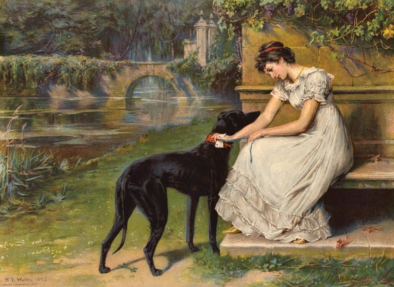Liebesbote von Samuel Edmund (after) Waller