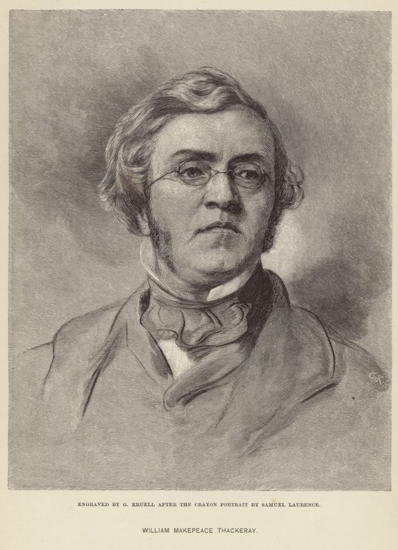 Porträt von William Makepeace Thackeray von Samuel Laurence