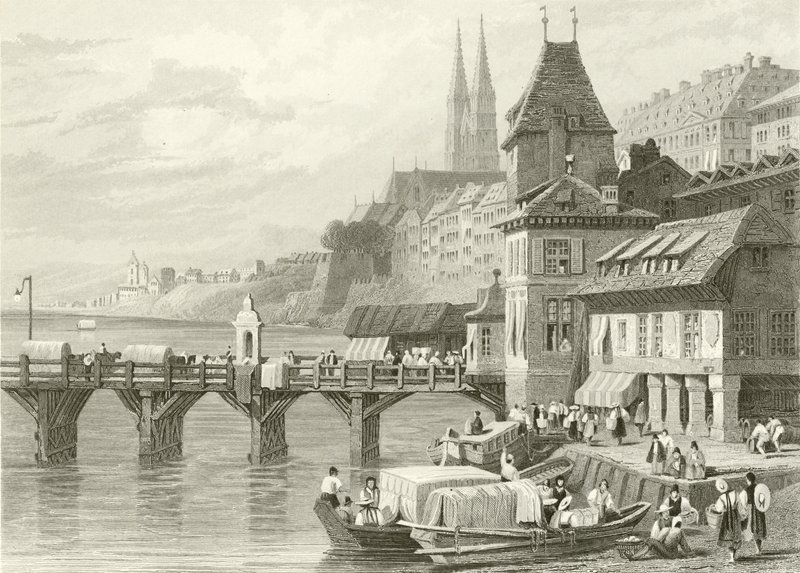 Basel, am Rhein von Samuel Prout