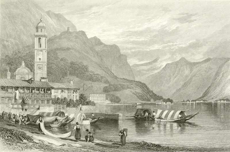 Der Comer See, Italien von Samuel Prout