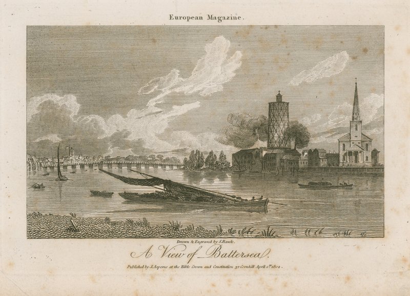 Ein Blick auf Battersea von Samuel Rawle