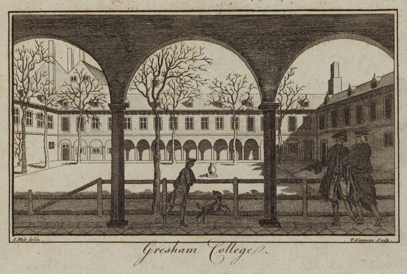 Gresham College in London von Samuel Wale