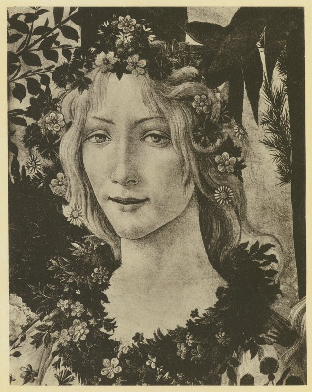 Botticelli: Frühling (Detail) von Sandro (after) Botticelli