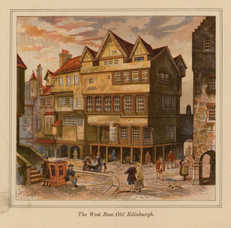 The West Bow, Altes Edinburgh von Scottish School