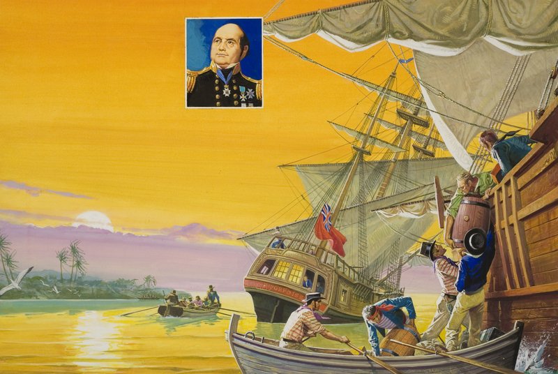Sir John Franklin (1786-1847) von Severino Baraldi