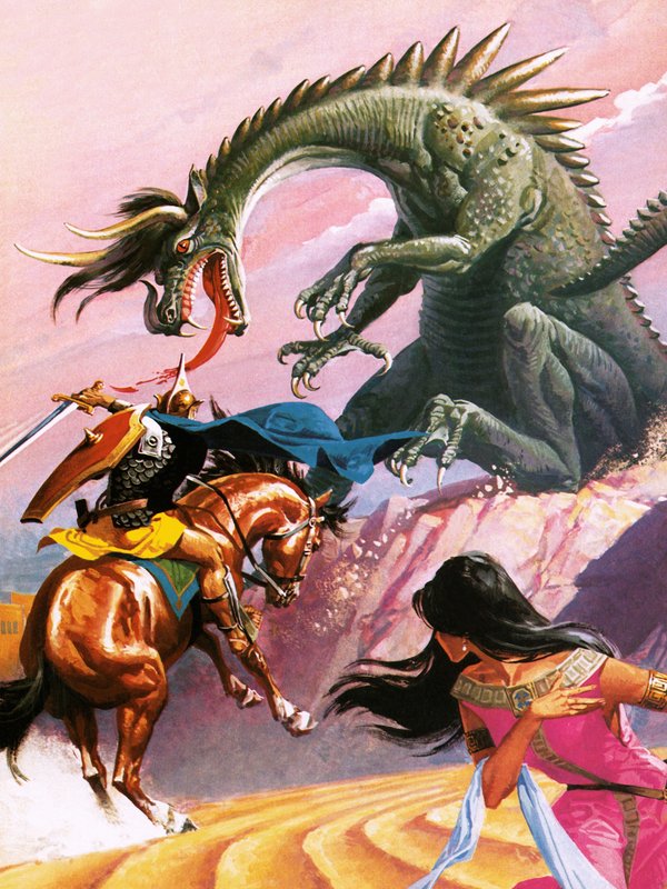 St. Georg und der Drache von Severino Baraldi