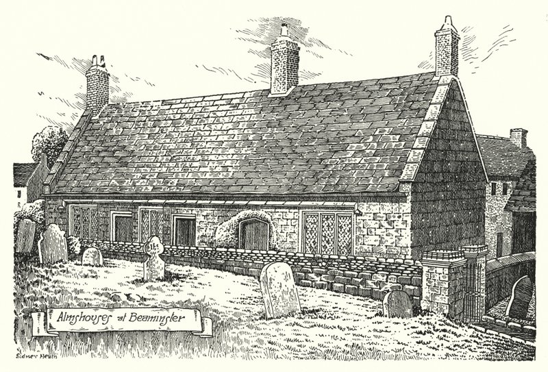 Armenhäuser in Beaminster von Sidney Heath