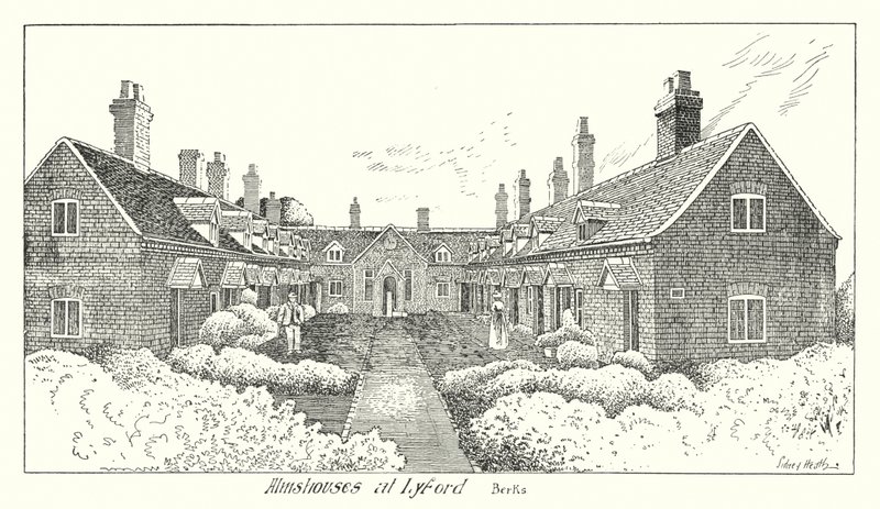 Armenhäuser in Lyford, Berks von Sidney Heath