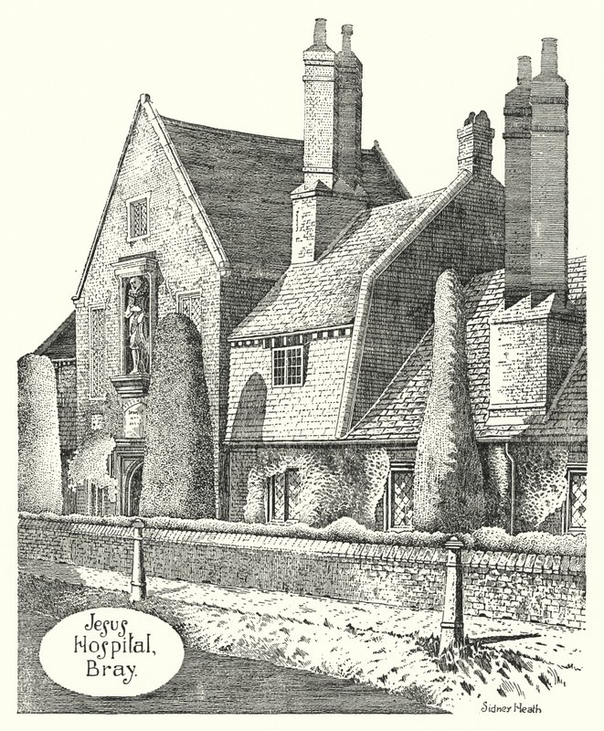 Jesus Hospital, Bray (Gravur) von Sidney Heath