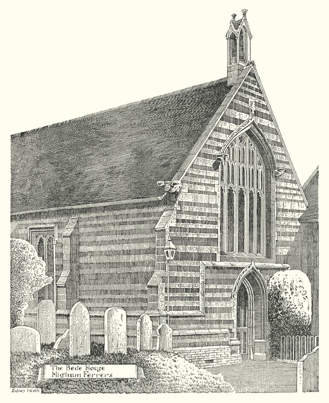 Das Bede-Haus, Higham Ferrers (Gravur) von Sidney Heath
