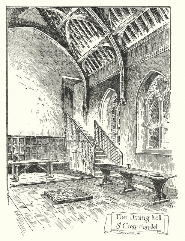 Der Speisesaal, St. Cross Hospital von Sidney Heath