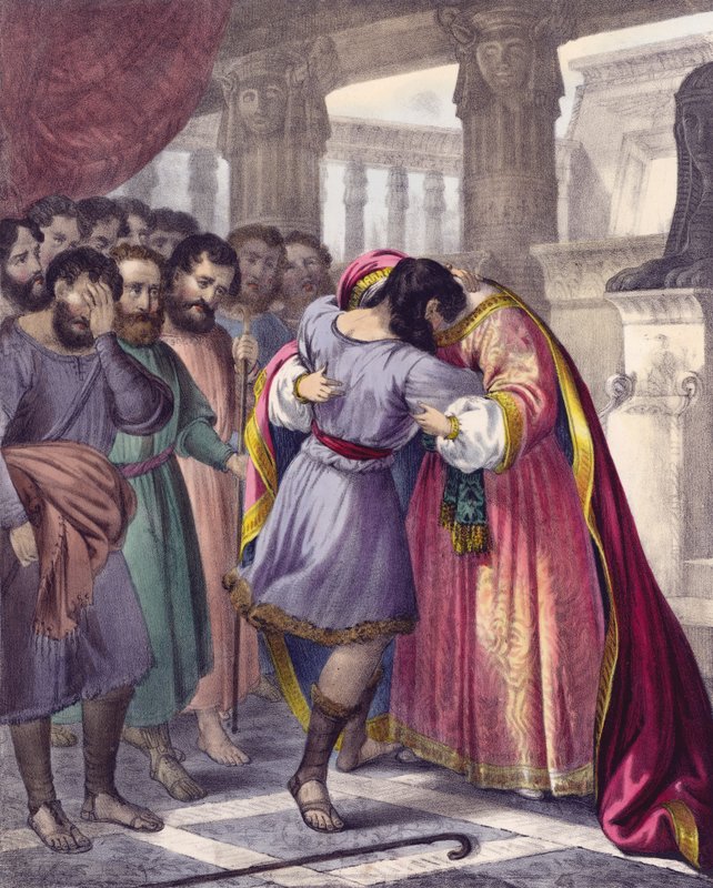 Josephs Vergebung seiner Brüder von Siegfried Detler Bendixen