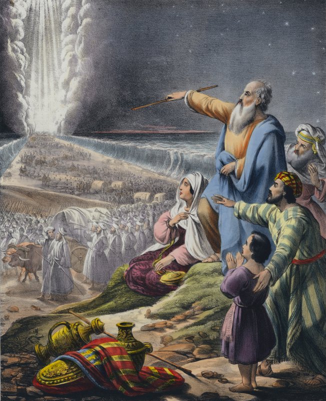 Der Durchzug durch das Rote Meer von Siegfried Detler Bendixen