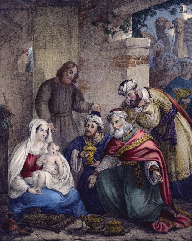 Die Anbetung und Opfergaben der Weisen von Siegfried Detler Bendixen