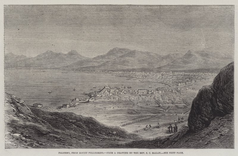 Palermo, vom Monte Pellegrino von Solomon Caesar Malan