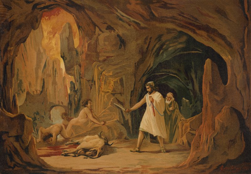 Odysseus in Tartarus von Spanish School